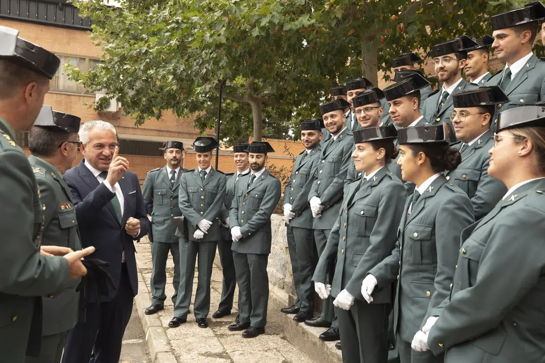 Incorporación de guardias alumnos en prácticas en los cuarteles de Castilla y León. Participa el delegado del Gobierno, Nicanor Sen, y el general jefe de la Zona de Castilla y León de la Guardia Civil, José Ant (4)