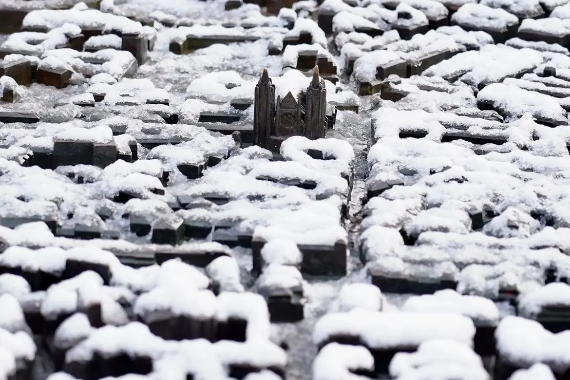 Nieve en la capital leonesa. Foto: Campillo