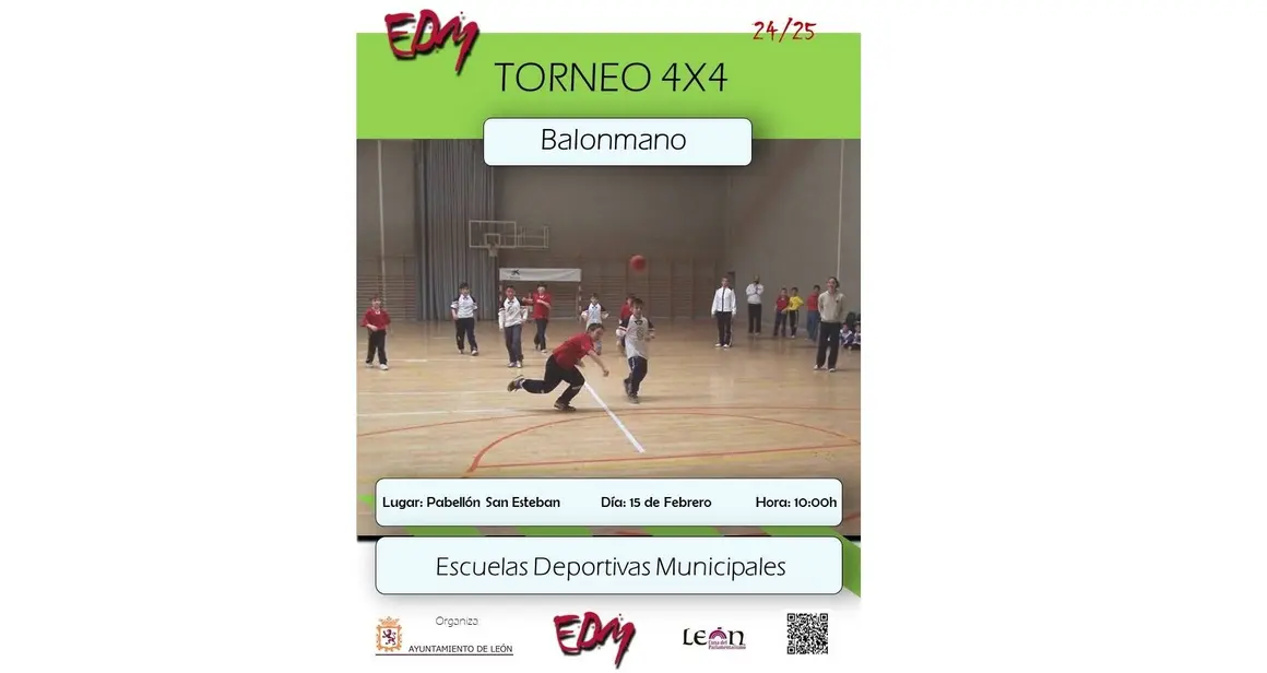 Torneo 4x4 de balonmano.