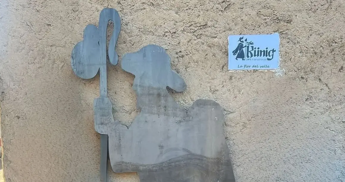 Figura de la Vía Künig en Quintanilla del Valle.