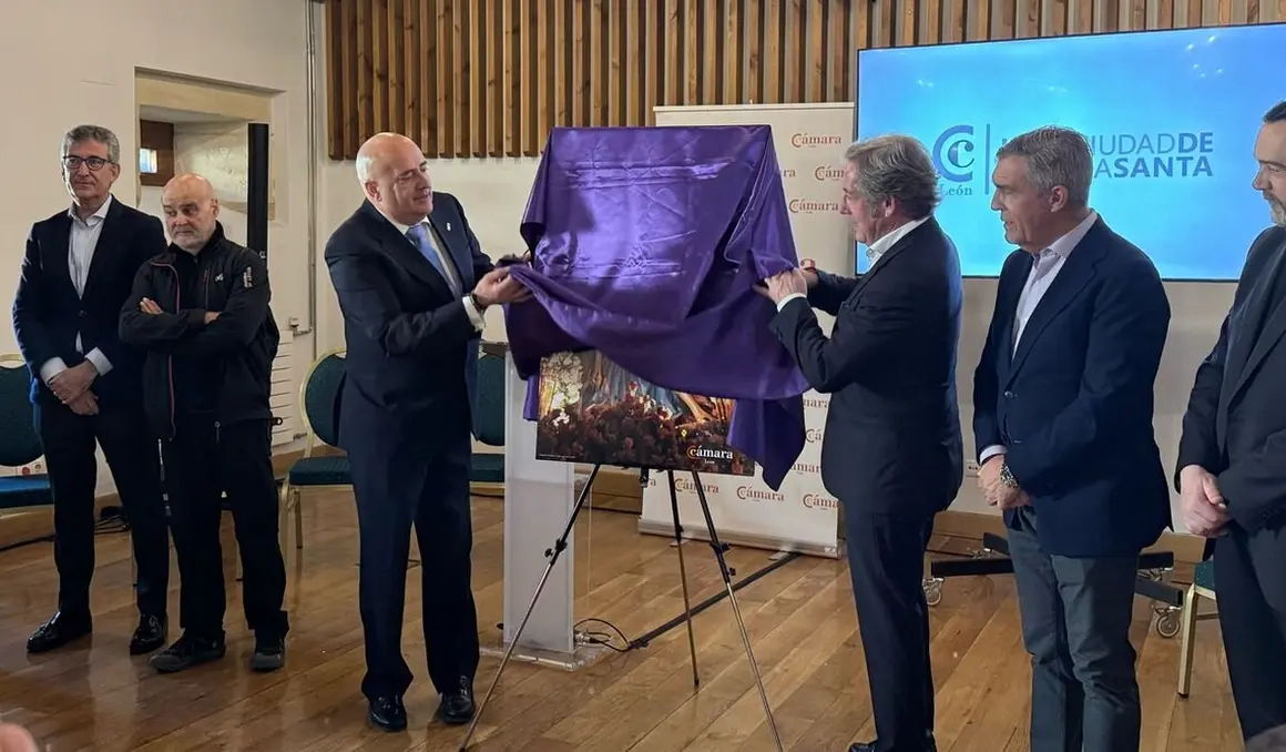 Presentación de la campaña de Semana Santa de León 2025 en la Cámara de Comercio.2