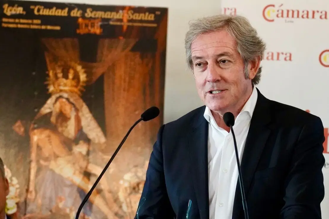 El presidente de la Cámara de Comercio de León, Javier Vega, presenta la tradicional campaña de promoción y difusión de la Semana Santa