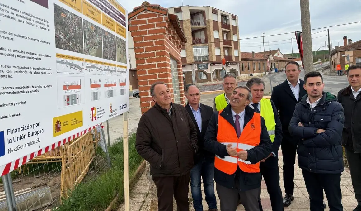 Obras en la carretera de Macoreta.