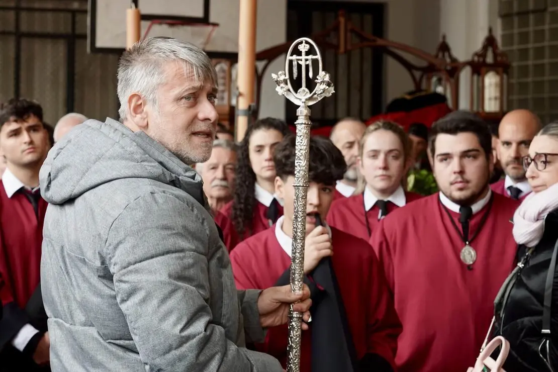 Celebración del acto del Desenclavo de Cristo tras la suspensión de la procesión organizada por la Cofradía del Santo Cristo del Desenclavo Foto Campillo (10).jpeg
