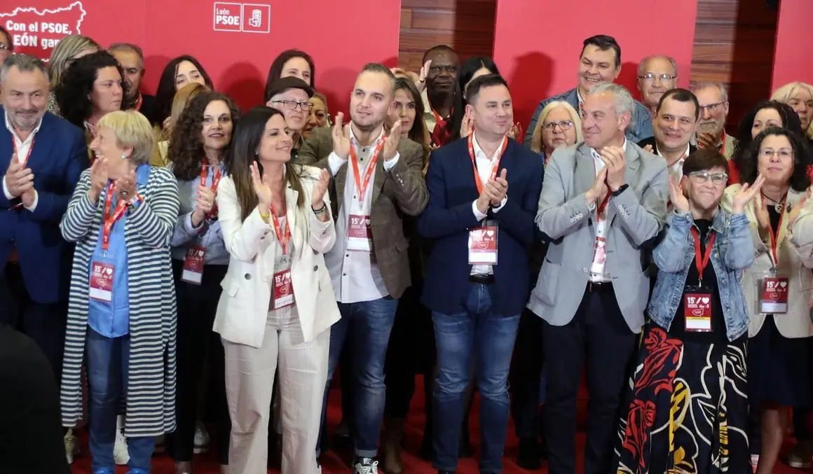 El PSOE de León clausura su XV Congreso Provincial. Foto: Peio García.