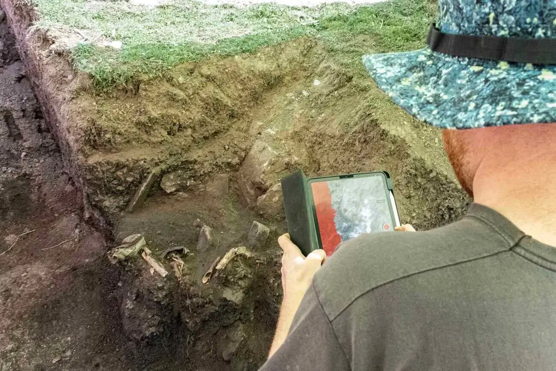 Exhumaciones realizadas durante los trabajos acometidos en Busdondo (42)