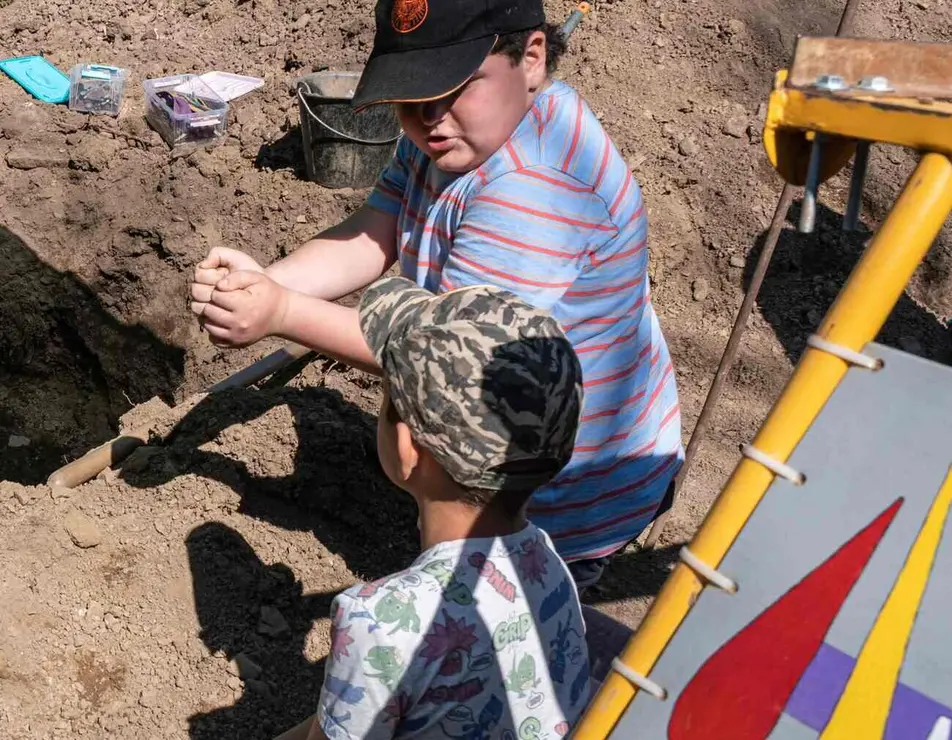 Exhumaciones realizadas durante los trabajos acometidos en Busdondo (44)
