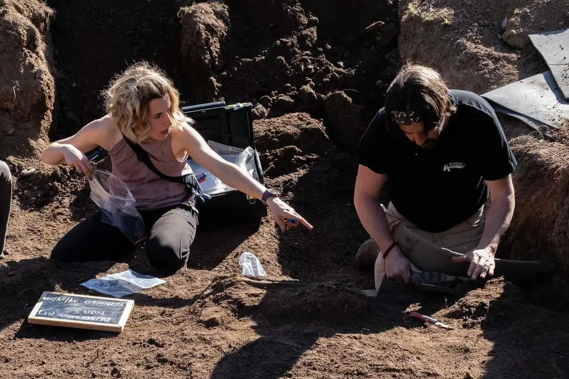 Exhumaciones realizadas durante los trabajos acometidos en Busdondo (47)