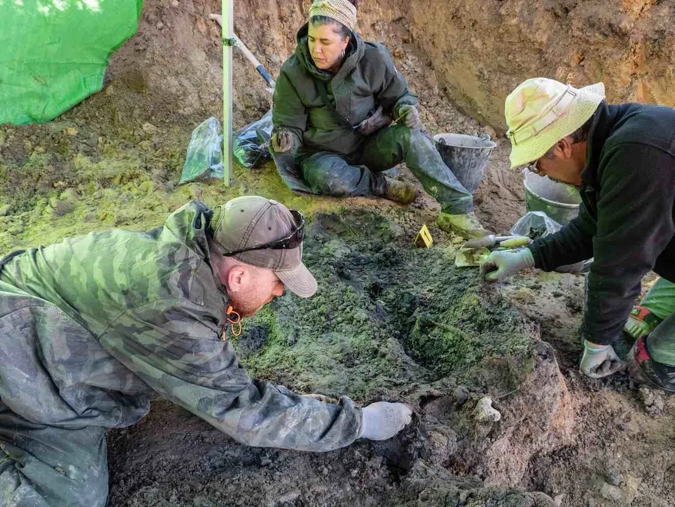 Exhumación realizada en la localidad de Sena de Luna (5)