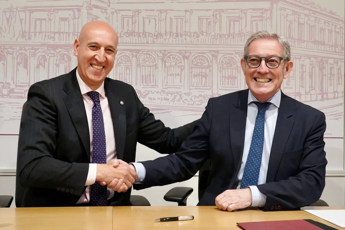 El alcalde de León, José Antonio Diez, y el presidente de la Cámara de Comercio, Javier Vega. Foto: Campillo