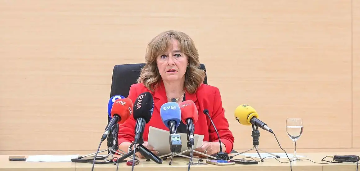 La presidenta del Tribunal Superior de Justicia de Castilla y León (TSJCyL), Ana del Ser, presenta la Memoria Judicial de 2024