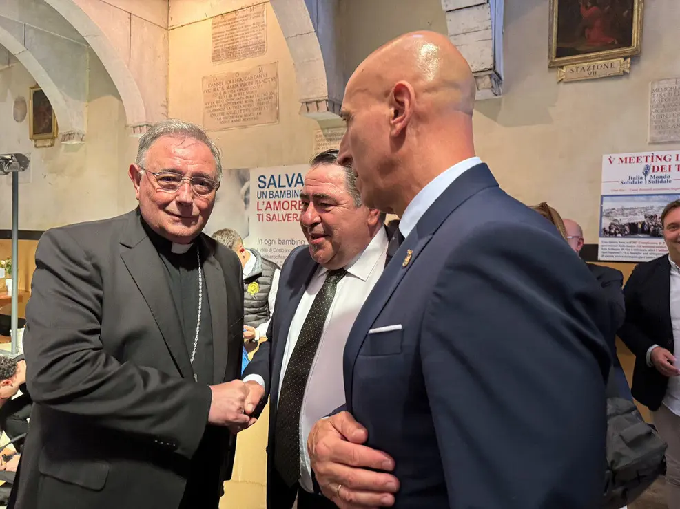 Acto de la cofradía de Nuestra Señora de las Angustias y la Soledad en la Iglesa de santa María del Pianto de Roma