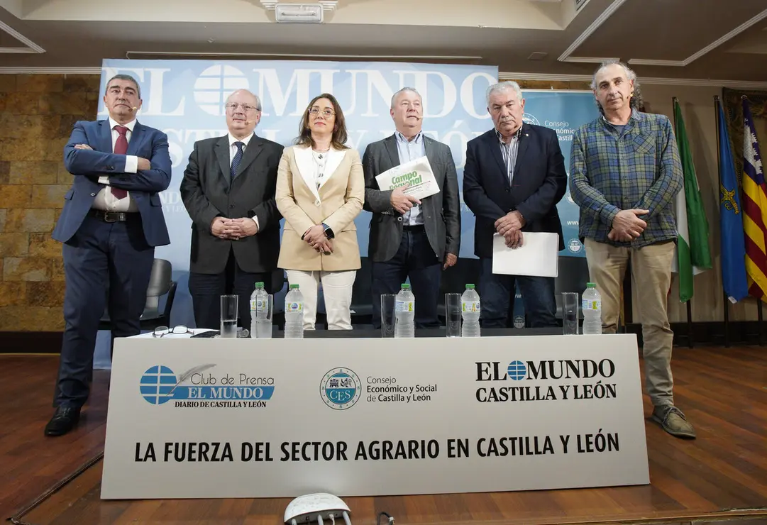 La consejera de Agricultura, Ganadería y Desarrollo Rural, María González Corral, asiste en Ponferrada al Club de Prensa de El Mundo Castilla y León titulado ‘La fuerza del sector agrario en Castilla y León’, organizado por el Consejo Económico y Social de Castilla y León