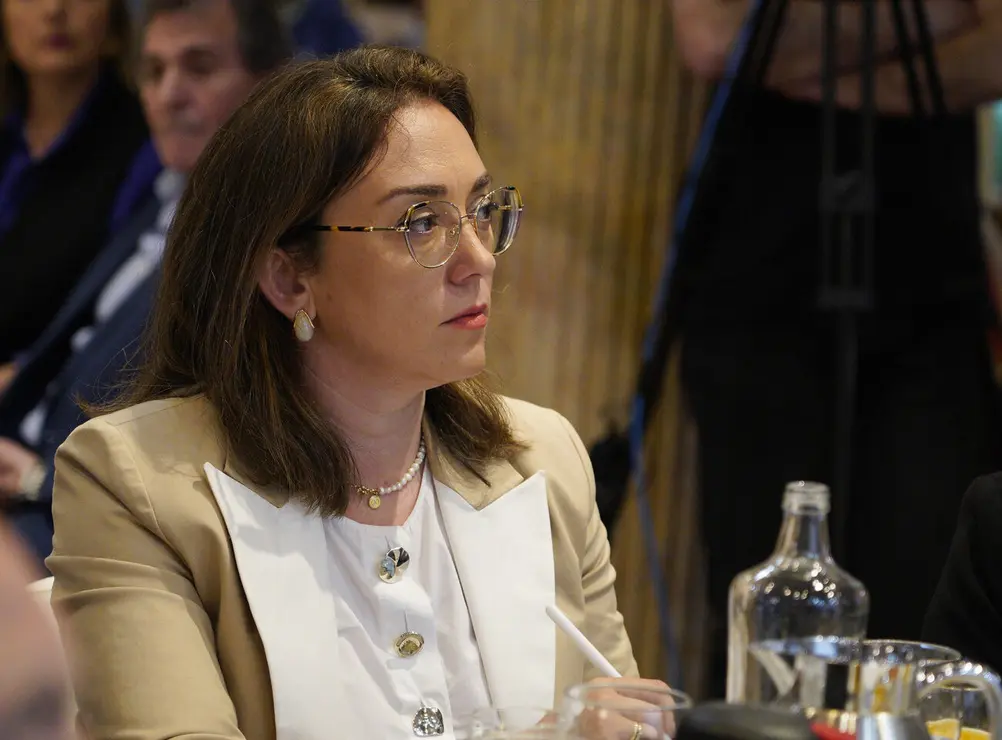 La consejera de Agricultura, Ganadería y Desarrollo Rural, María González Corral, asiste en Ponferrada al Club de Prensa de El Mundo Castilla y León titulado ‘La fuerza del sector agrario en Castilla y León’, organizado por el Consejo Económico y Social de Castilla y León