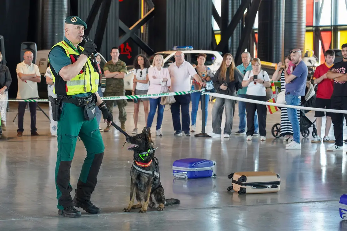 Exposición de medios del Ejército de Tierra y la Guardia Civil en el Palacio de Exposiciones de León con motivo del Día de las Fuerzas Armadas