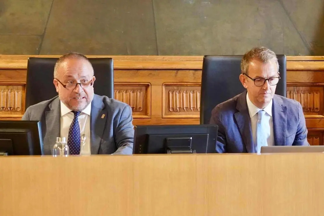Pleno Ordinario en la Diputación, institución que según ha matizado este martes mantiene una "deuda cero".