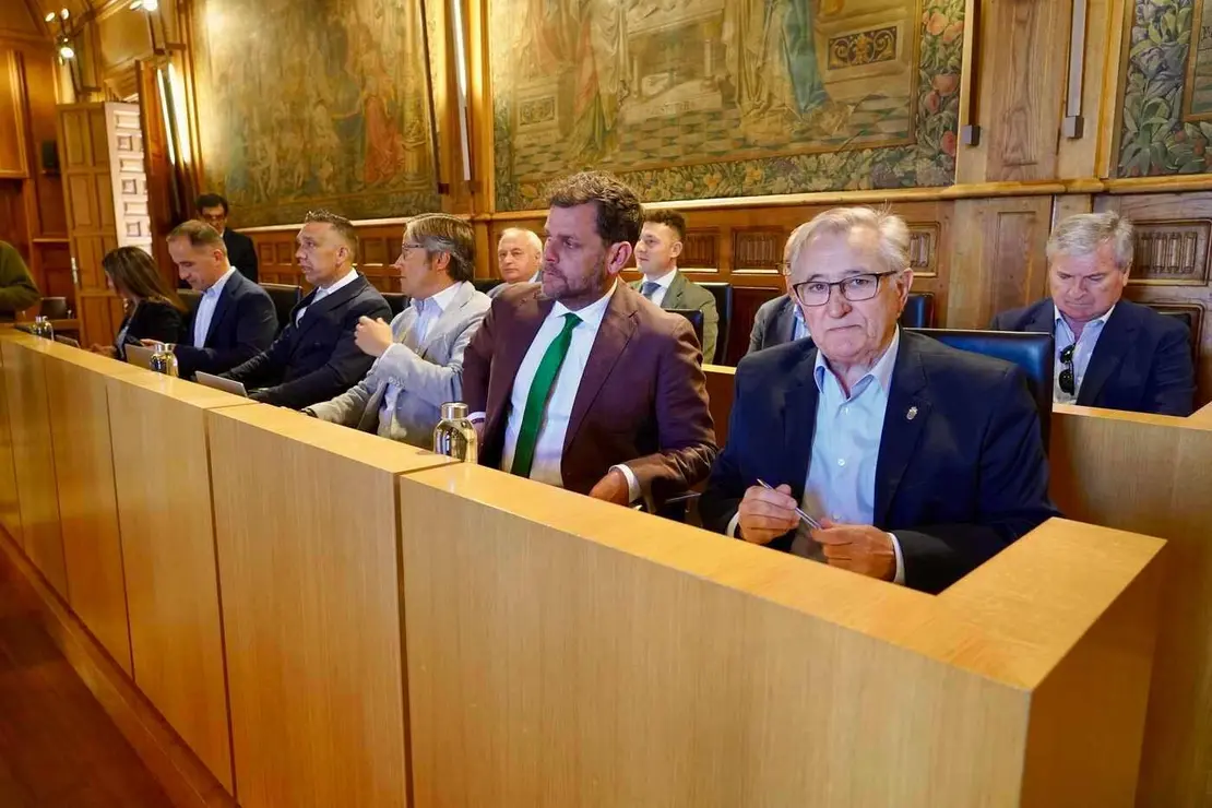 Los diputados populares, durante el pleno de este miércoles. Foto: Campillo