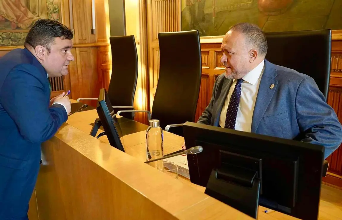 Pleno Ordinario en la Diputación de León en la que se realiza una declaración institucional de los grupos políticos en defensa del sector remolachero y la olanta Azucarera La Bañeza
