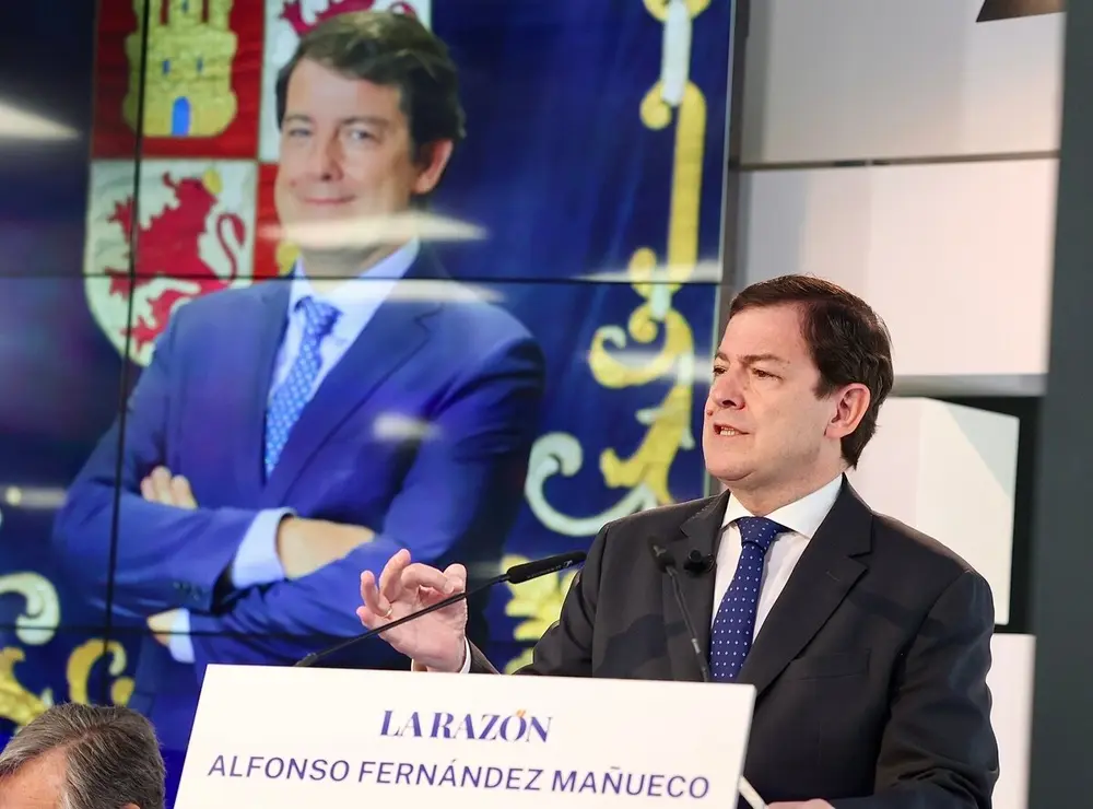 Desayuno informativo organizado por ‘La Razón’ con el presidente de la Junta de Castilla y León, Alfonso Fernández Mañueco.