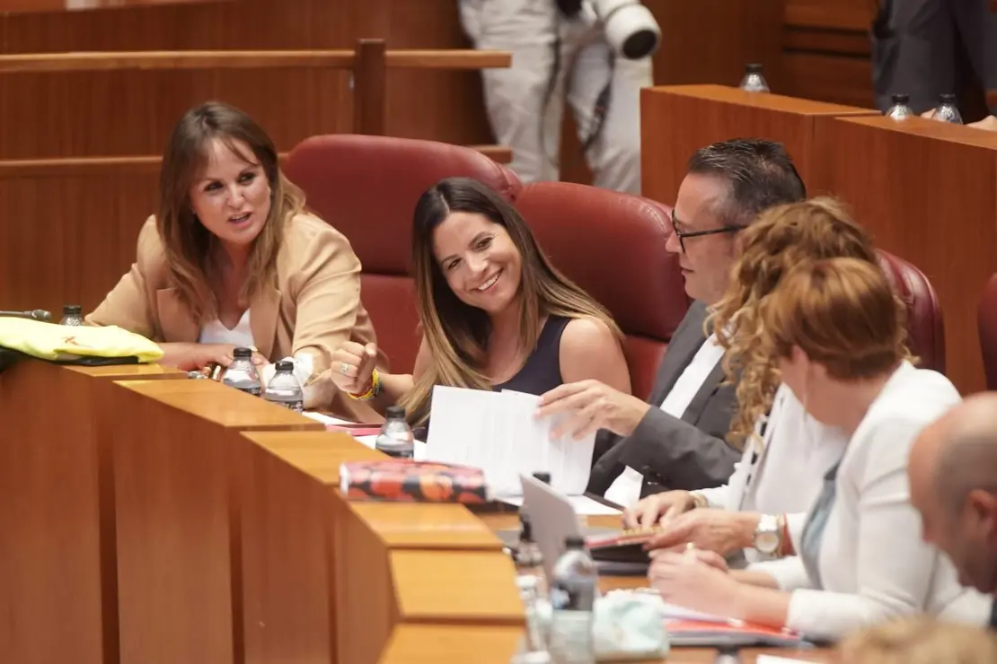Nuria Rubio, en el pleno de las Cortes.