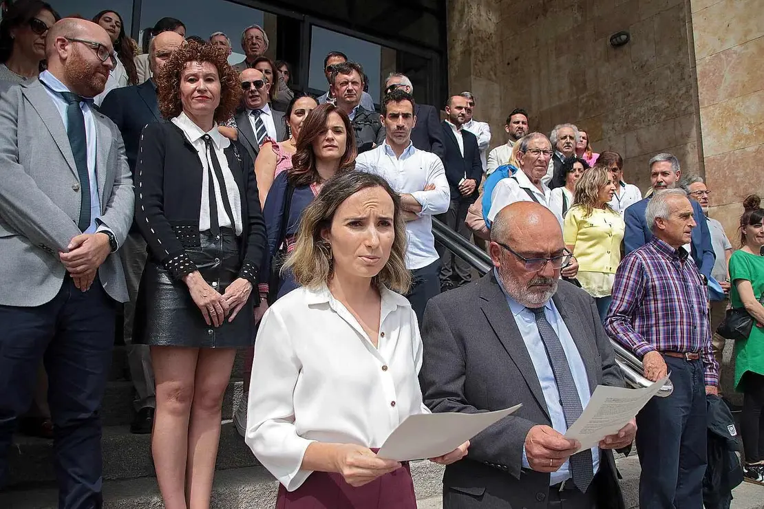 Concentración de jueces y fiscales en León