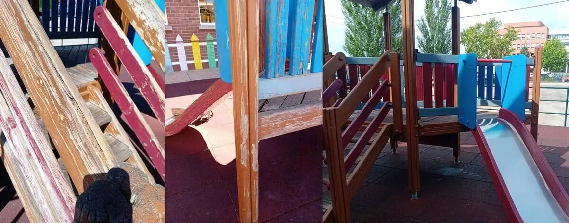 Área infantil Fuentenuevas antes y depués