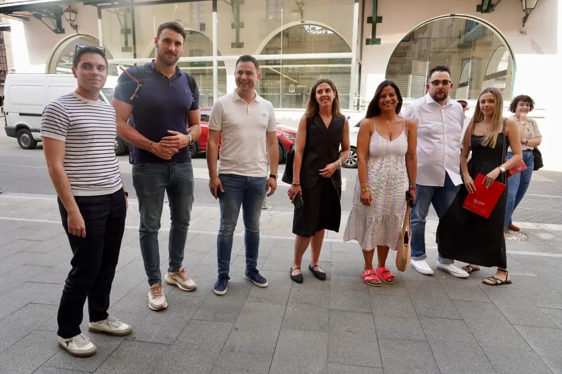 La secretaria de Igualdad del PSOE de Castilla y León, Lorena Valle, y el secretario LGTBI de la Comisión Ejecutiva Federal (CEF) del PSOE, Víctor Gutiérrez, asisten a la jornada ‘Orgullo y Diversidad: Avanzando en Castilla y León’ junto a la vicesecretaria general del Psoe en Castilla y León, Nuria Rubio y al secretario provincial, Javier Alfonso Cendón. Foto: Campillo