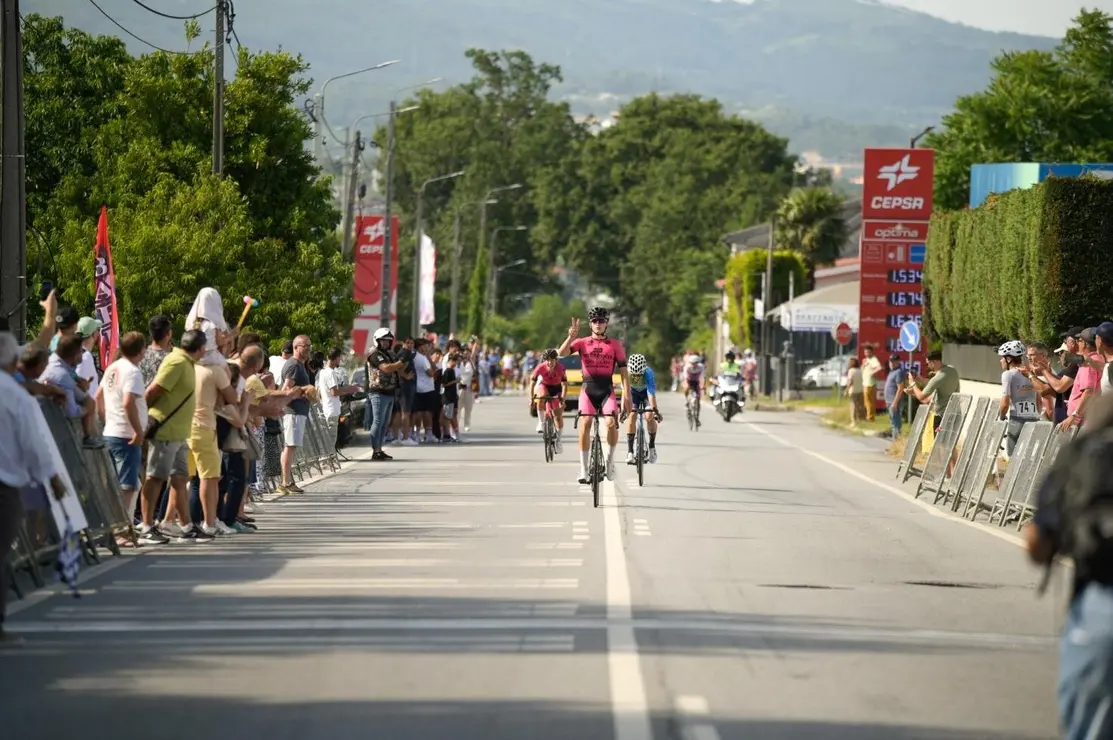 Gabriel Baptista y el Technosylva Maglia Rower Bembibre conquistan la Taça de Esperanças de Portugal. Foto: Federación Portuguesa de Ciclismo