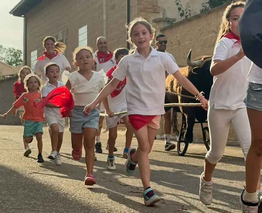 Pre San Fermín en la localidad leonesa de Gavilanes del Órbigo