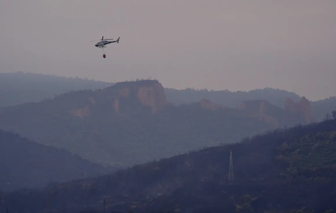 Incendio en Las Médulas (León)