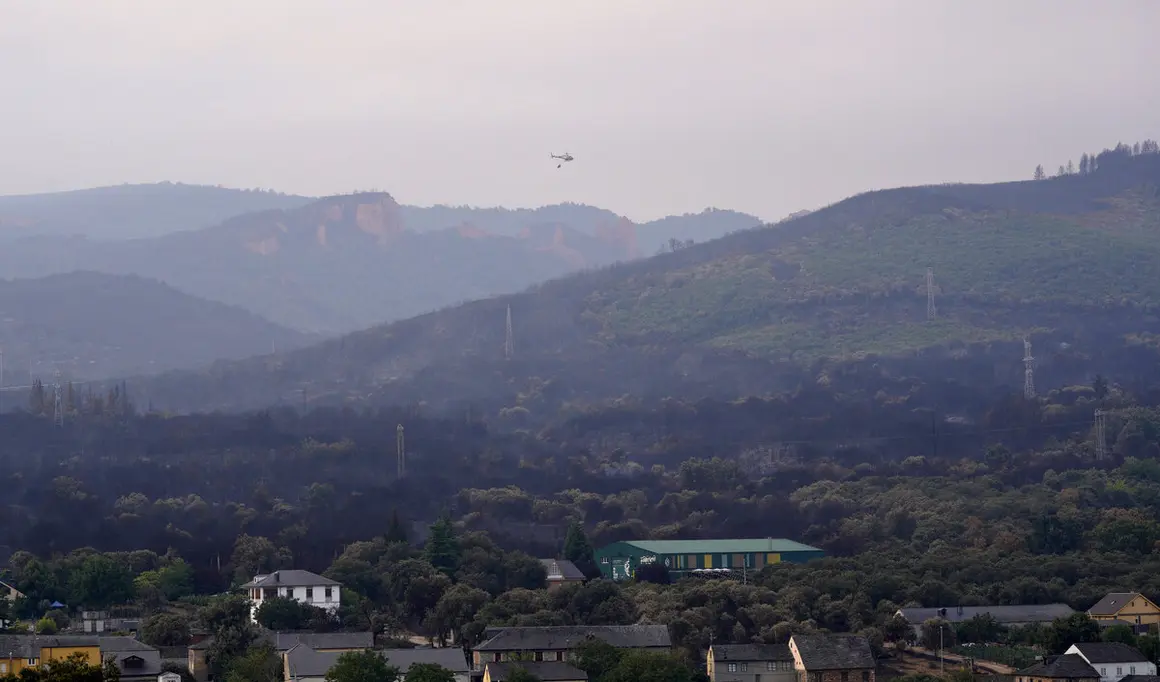 Incendio en Las Médulas (León)