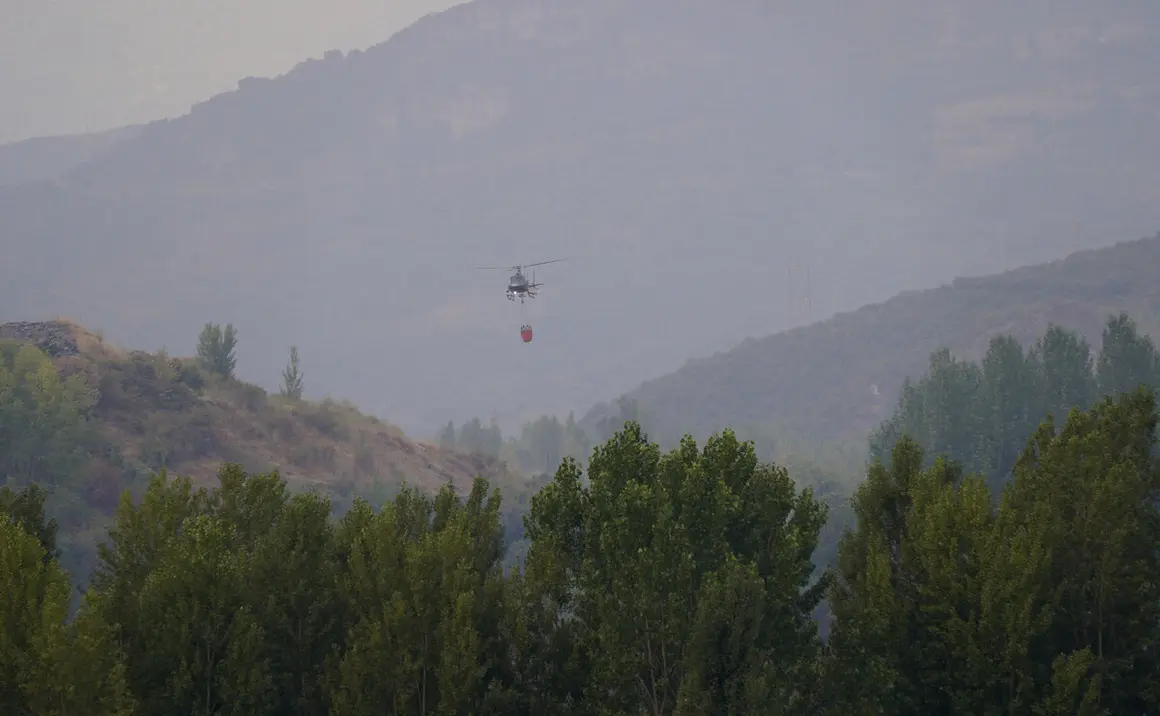 Incendio en Las Médulas (León)