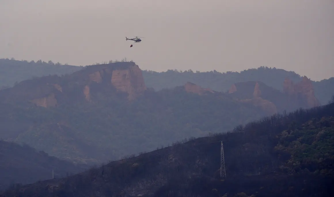 Incendio en Las Médulas (León)