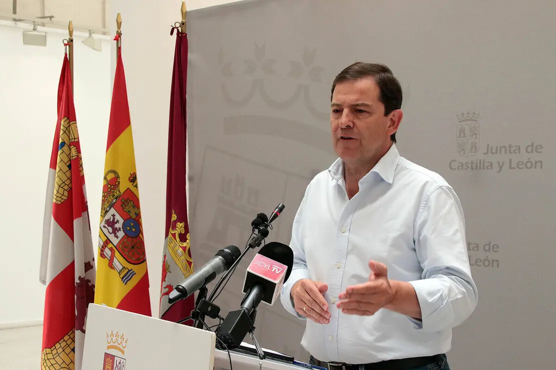 Rueda de prensa del presidente Alfonso Fernández Mañueco tras la reunión del CECOPI en León