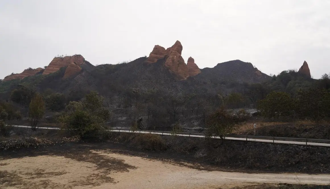 Efectos incendio en Las Médulas (5)
