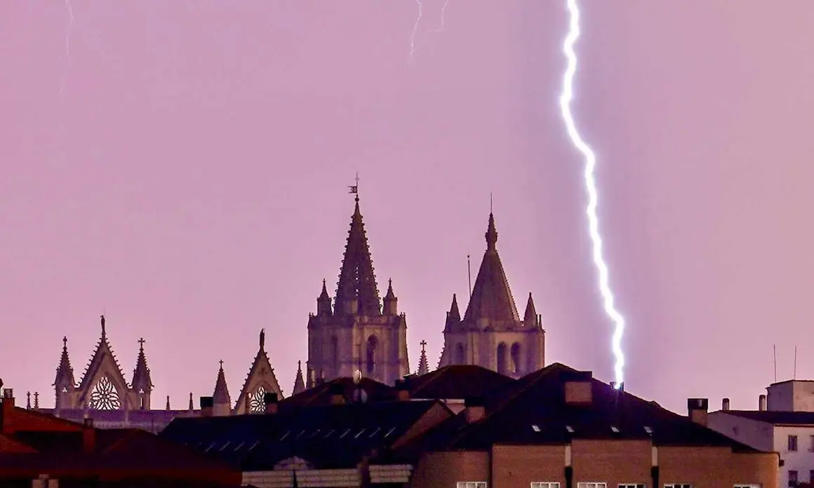 Tormenta en la capital leonesa
