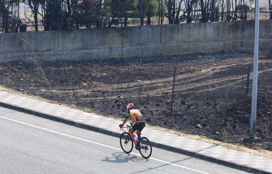 Efectos del incendio de Castropodame (León)