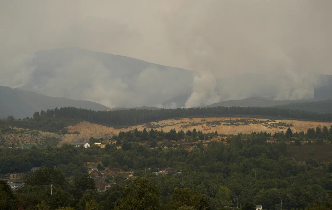 Incendio en Anllares del Sil (León)