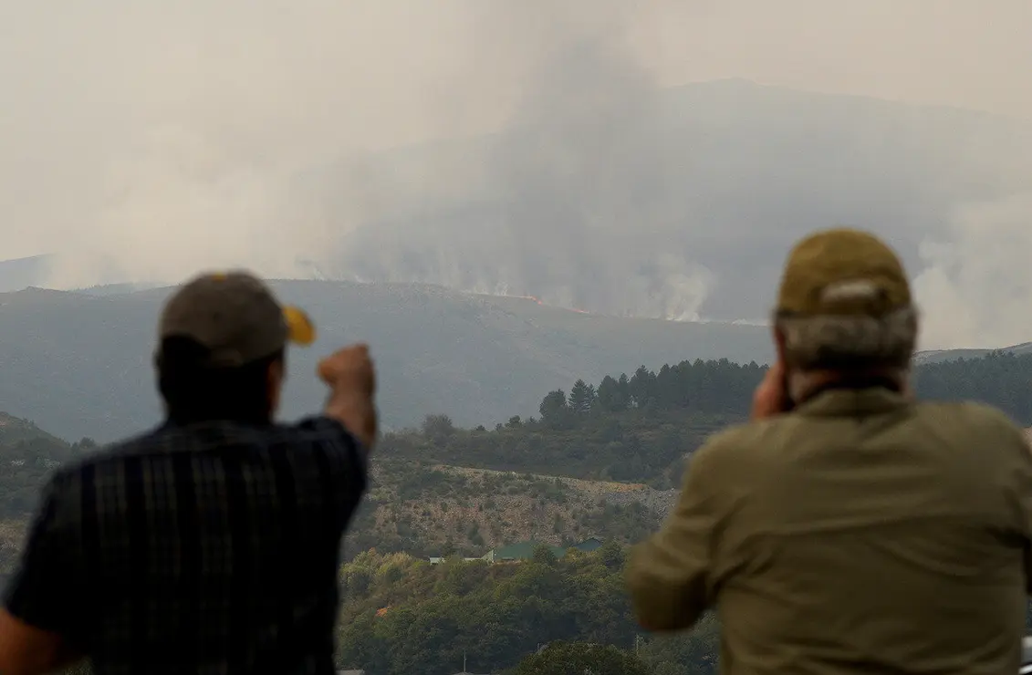 Incendio en Anllares del Sil (León)