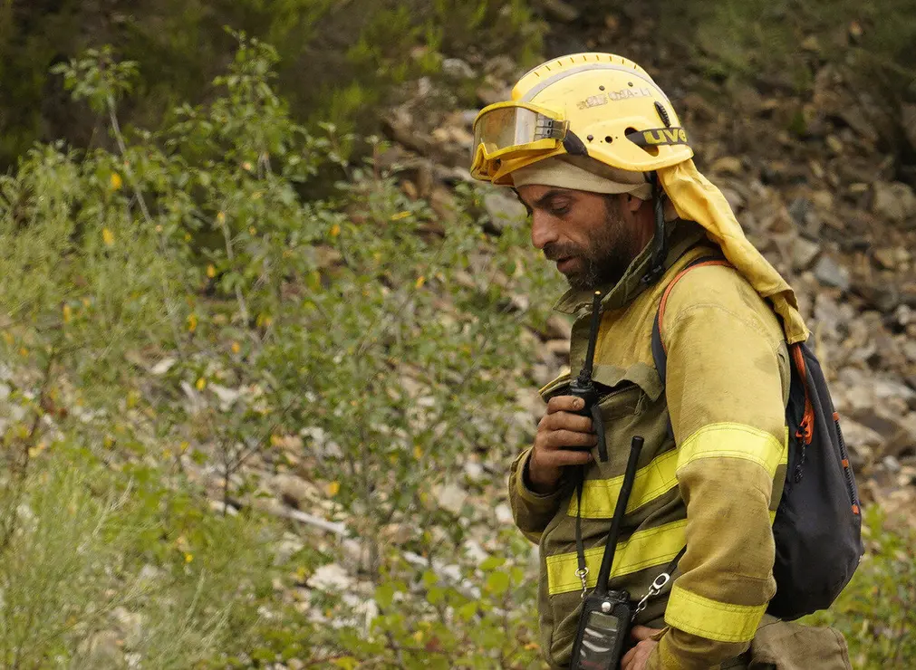 Incendio en Anllares del Sil (León)