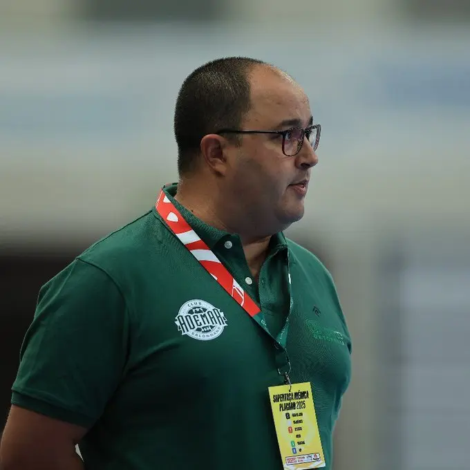 Dani Gordo, entrenador del Abanca Ademar, este domingo. Foto: RFEB