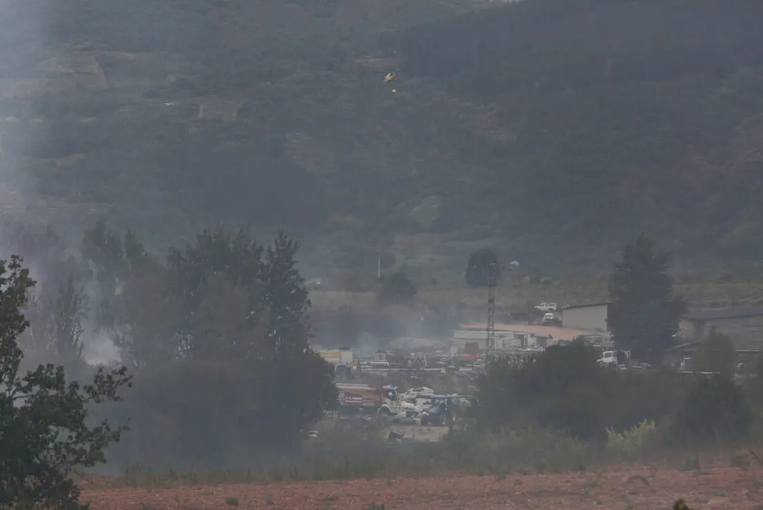 Incendio en Villafranca del Bierzo (León)