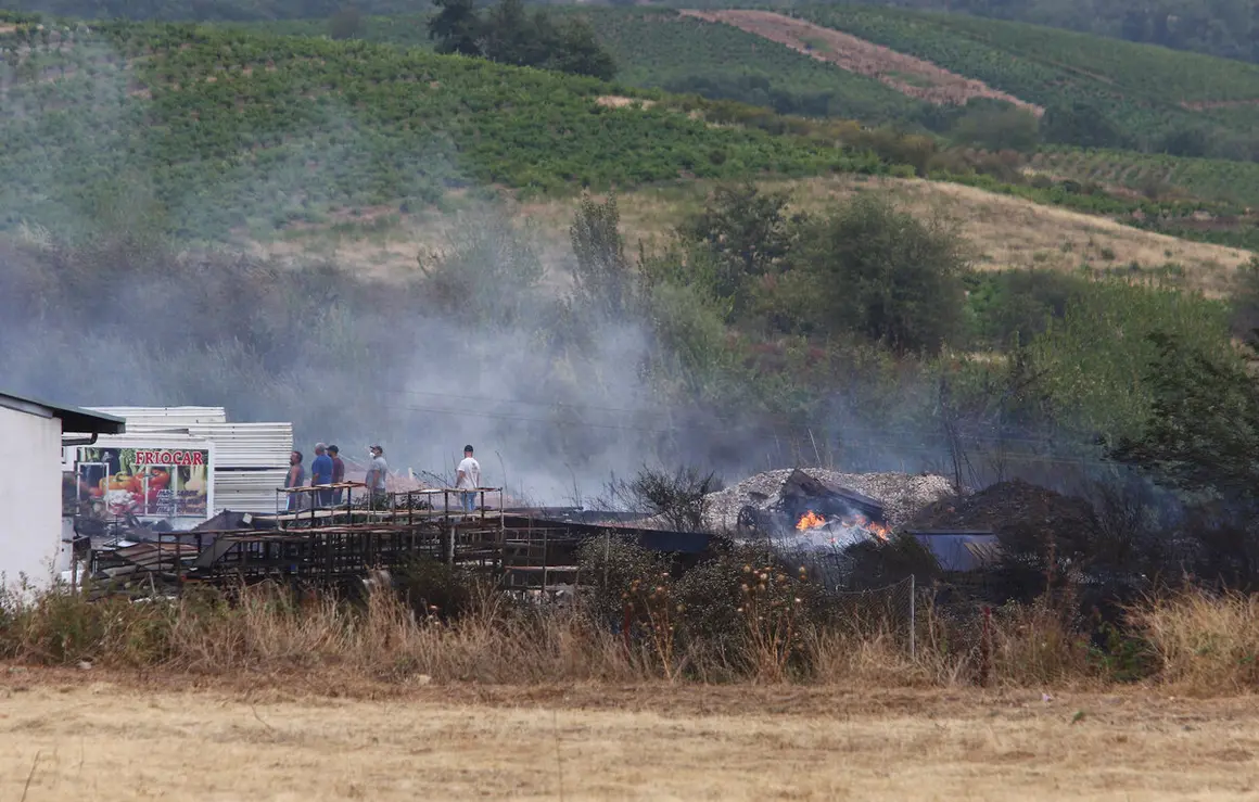 Incendio en Villafranca del Bierzo (León)