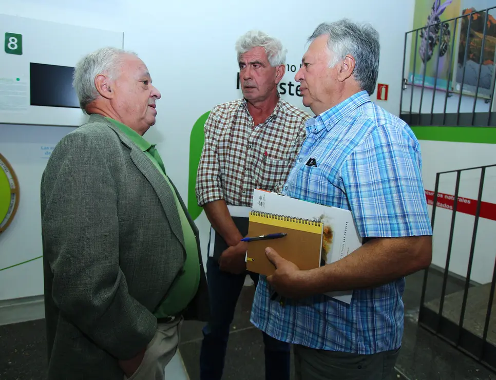 El consejero de Cultura, Turismo y Deporte, Gonzalo Santonja (C), preside la reunión del Equipo Técnico Interdisciplinar de Recuperación de las Médulas