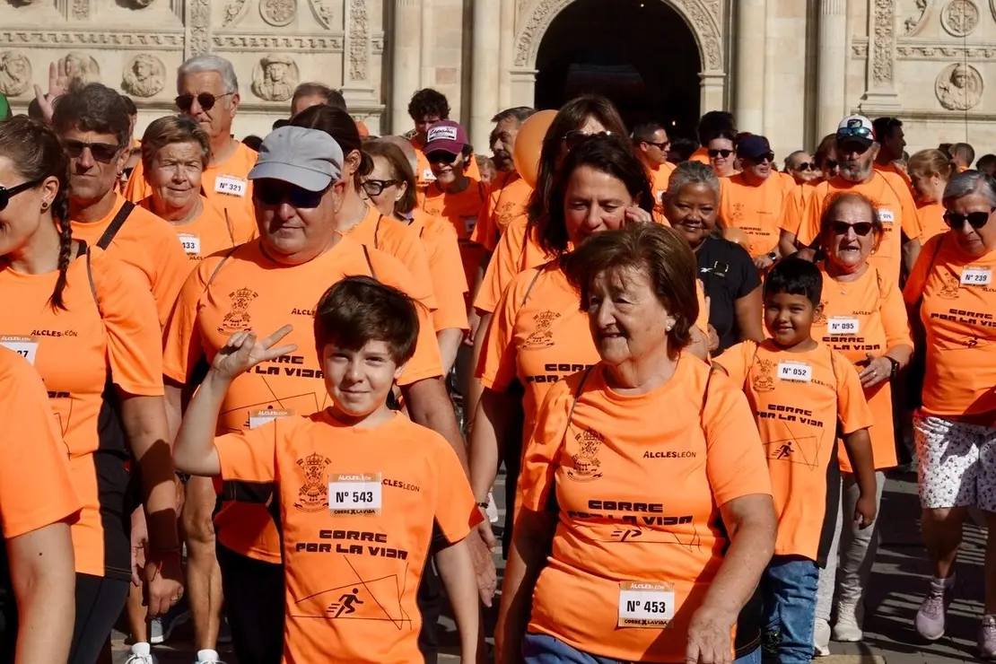 Carrera solidaria ‘Corre por la Vida’, organizada por la Asociación Leonesa con las Enfermedades de la Sangre, Alcles