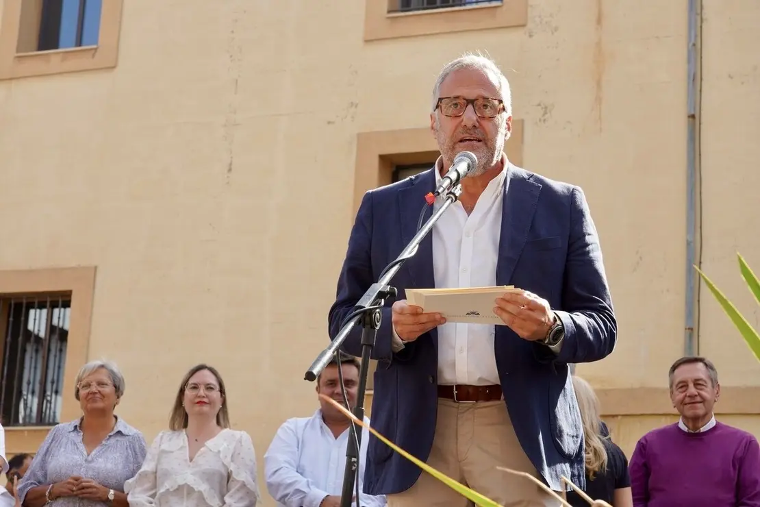 El delegado territorial de la Junta, Eduardo Diego, ejerce como pregonero de la Romería de La Melonera, a la que también acude el presidente de las Cortes de Castilla y León, Carlos Pollán