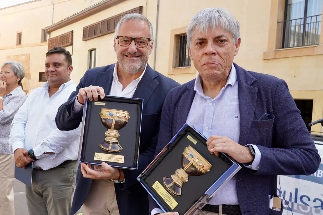 El delegado territorial de la Junta, Eduardo Diego, ejerce como pregonero de la Romería de La Melonera, a la que también acude el presidente de las Cortes de Castilla y León, Carlos Pollán