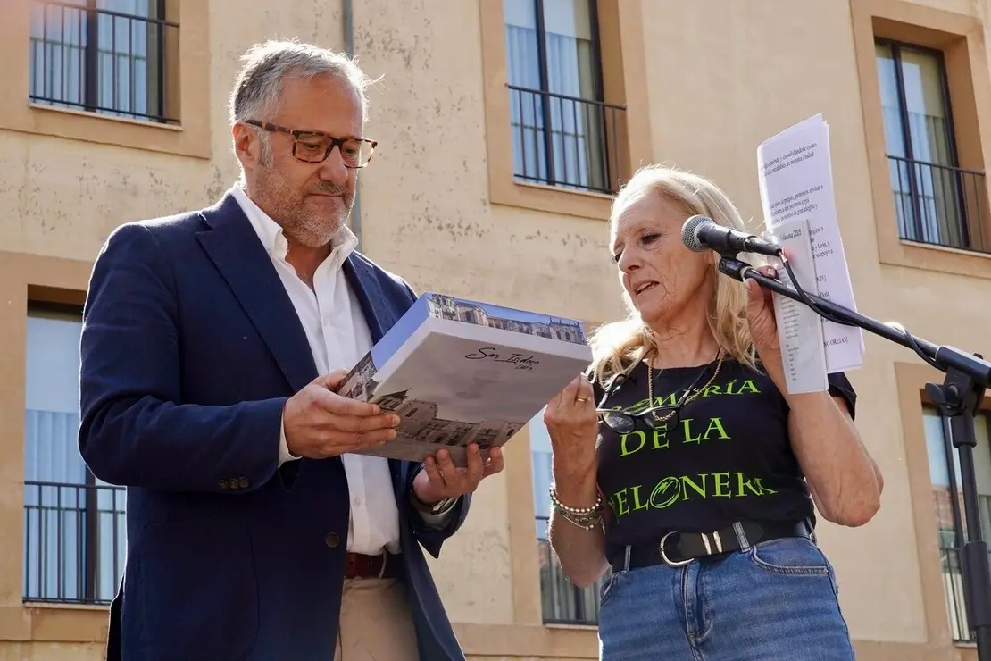 El delegado territorial de la Junta, Eduardo Diego, ejerce como pregonero de la Romería de La Melonera, a la que también acude el presidente de las Cortes de Castilla y León, Carlos Pollán