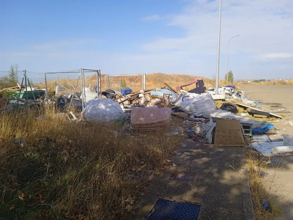El PSOE denuncia el “penoso” estado de la limpieza en Valencia de Don Juan. Foto: PSOE