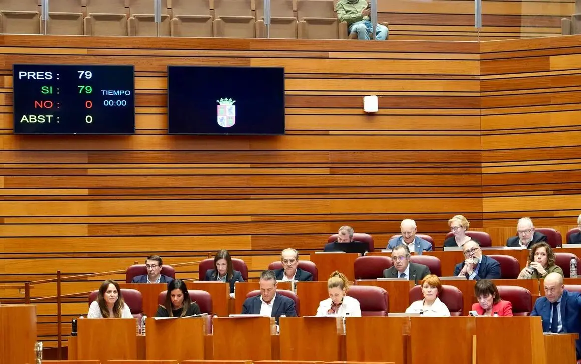 Votación en el pleno de las Cortes